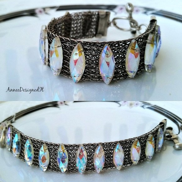 Hand Designed - Exquisite Vintage Crystal Bracelet - Picture 1 of 6